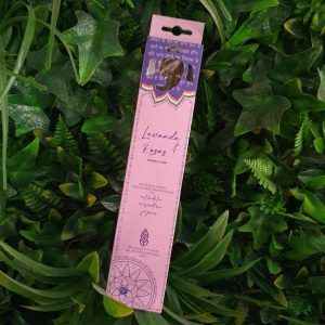 incienso natural de lavanda y rosas