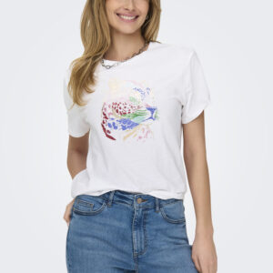 Camiseta Only White Dames con estampado