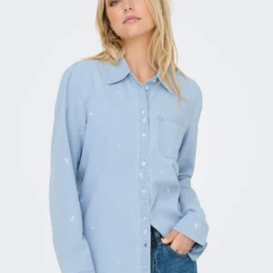 Camisa vaquera bordada ONLY ONLVIOLA