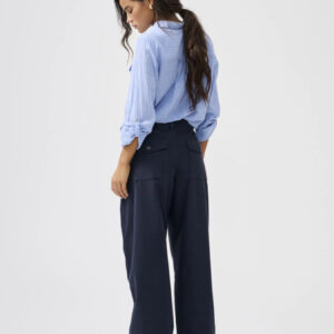 Pantalón Azul Marino Mujer Barrel Fit | ONLY