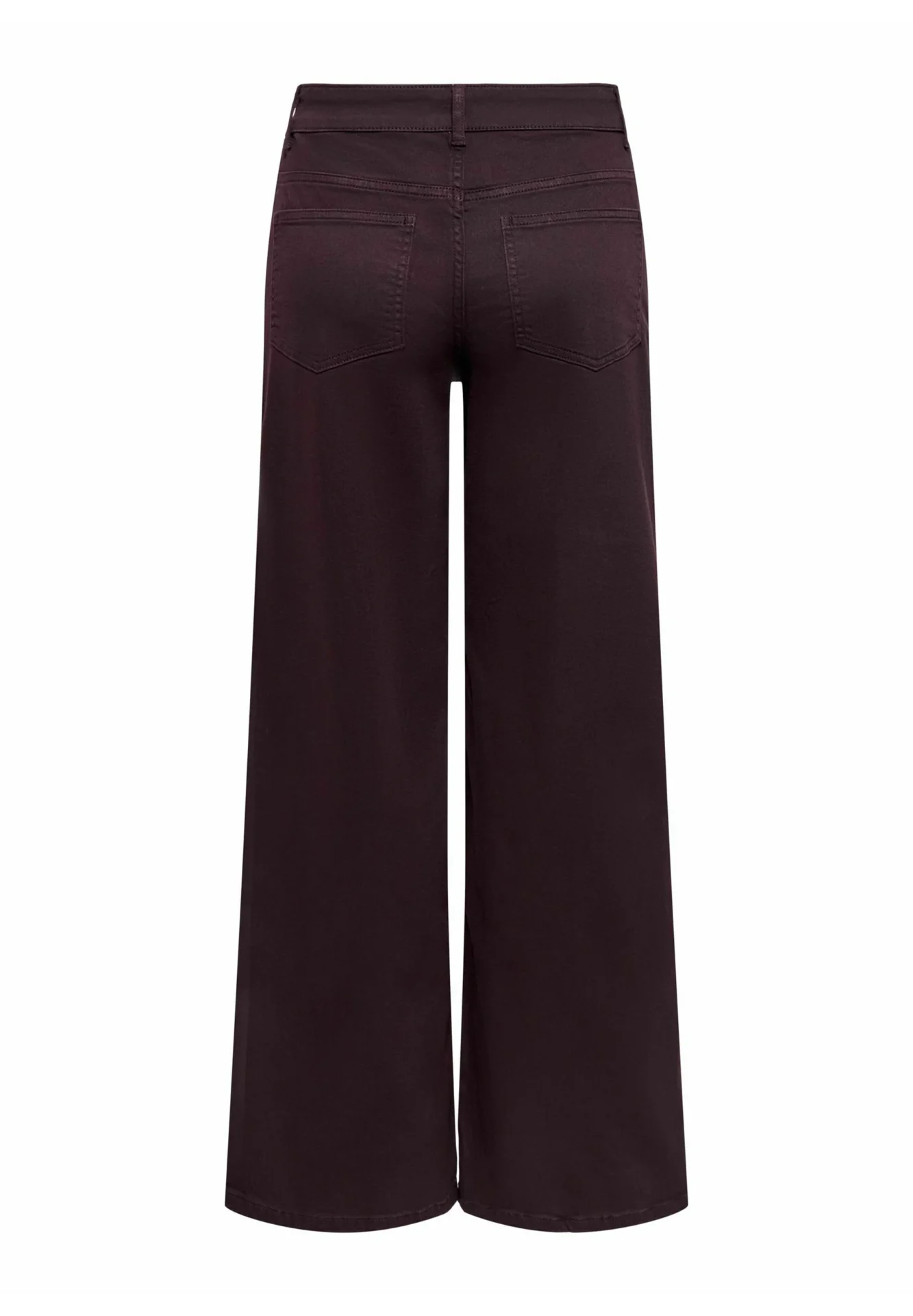 Pantalón ONLY ONLMADISON-SILLE Wide Leg Burdeos - Imagen 3