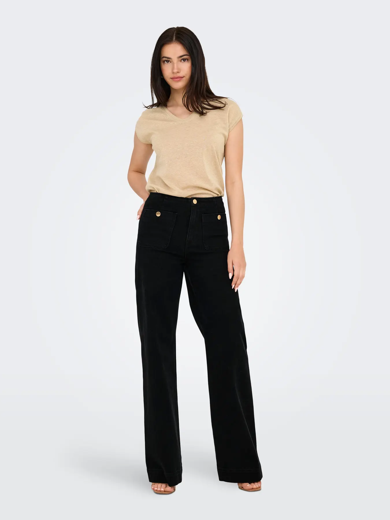Pantalón vaquero negro ONLY ONLMADELINE - Imagen 7