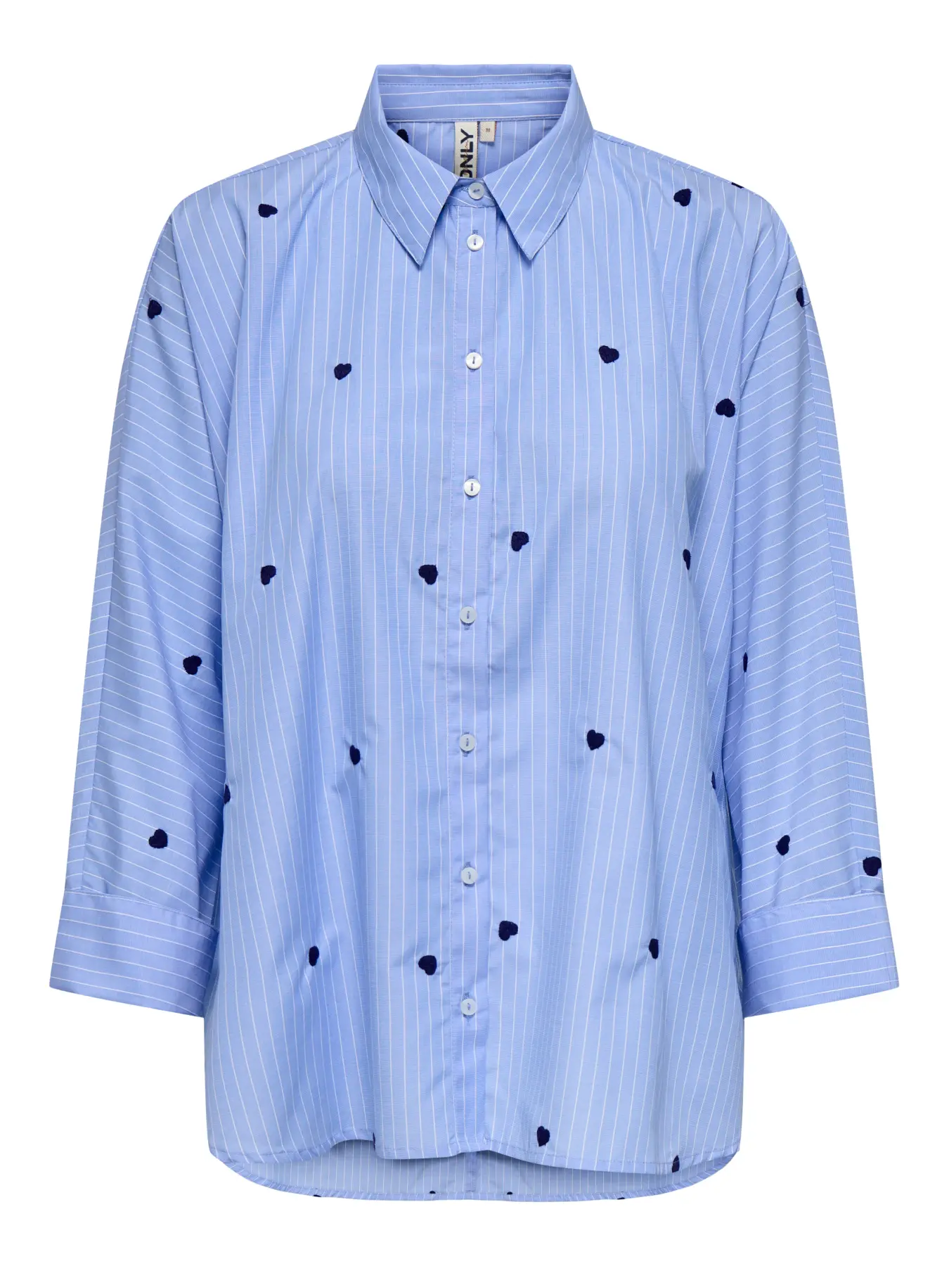 Camisa bordada ONLY ONLNEW LINA GRACE en azul - Imagen 2