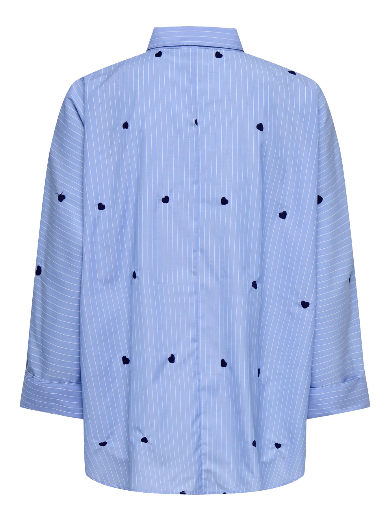 Camisa bordada ONLY ONLNEW LINA GRACE en azul - Imagen 3